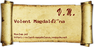 Volent Magdaléna névjegykártya
